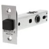 Bonaiti BL001 Magnetic Tubular Latch - Satin Chrome - 60mm -Security Door Locks be bl001sc 1