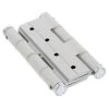 Justor DA120 Aluminium Double Action Spring Hinge - Anodised Silver - 120mm