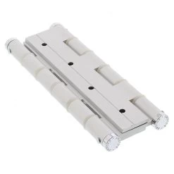 Justor DA180 Aluminium Double Action Spring Hinge - Anodised Silver - 180mm