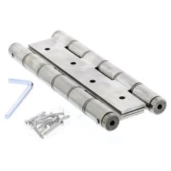 Justor DA180 Double Action Spring Hinge - 304 Satin Stainless Steel - 180mm