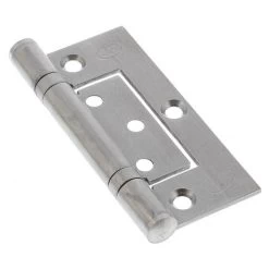 Legge 13225 Ball Bearing Fixed Pin Fast Fix Hinge - Aluminium Doors - Satin Satinless Steel - 100x70x2.5mm