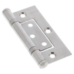 Legge 13225 Ball Bearing Fixed Pin Fast Fix Hinge - Timber Doors T2 - Satin Satinless Steel - 100x70x2.5mm