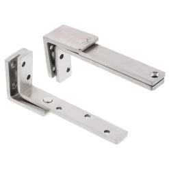Legge 13303 Pivot Hinge Set - Satin Stainless Steel - 125x45x5mm