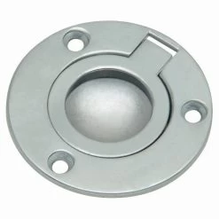 Legge 1931 Round Flush Ring Pull - Satin Chrome