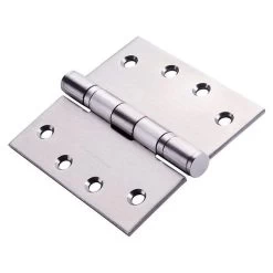 Dormakaba Ball Bearing Fixed Pin Butt Hinge - Satin Stainless Steel - 100x100x3.2mm