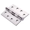 Dormakaba Ball Bearing Fixed Pin Butt Hinge - Satin Stainless Steel - 100x75x3.2mm -Security Door Locks dkh100 75bb 3.2 sss 1