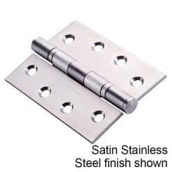 Dormakaba Fixed Pin Butt Hinge - Polished Stainless Steel - 100x75x2.5mm