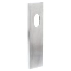 Dormakaba 6610 External Plate With Cylinder Hole Only - Satin Stainless Steel