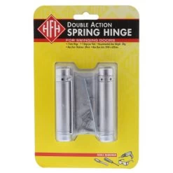 Howard F Hudson 4150-75 Double Action Spring Hinge - Satin Chrome - 75mm -Security Door Locks hf4150 75sc 2