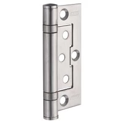 Legge 13225 Ball Bearing Fixed Pin Fast Fix Hinge - Timber Doors T4 - Satin Satinless Steel - 100x70x2.5mm