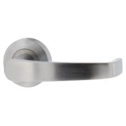 Legge DA6000-62 Lever Set On Round Rose - Satin Chrome