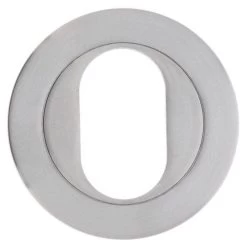 Legge 6008 Cylinder Escutcheon Round - Satin Chrome