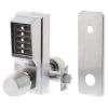 Dormakaba 1011 Simplex Mechanical Push Button Knob Lock - Satin Chrome -Security Door Locks kb1011 26d 41 1