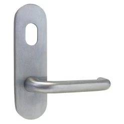 Dormakaba 101C-25 External Plate With Cylinder Hole And Lever Plate - Satin Chrome