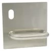 Dormakaba 1501C-20 External Flat Plate With Cylinder Hole And Lever - Left Hand - Satin Stainless Steel