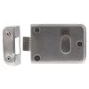 Schlage 454 Nightlatch No Cylinder - Satin Stainless Steel
