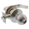 Carbine 4012 And 6012 Sandown Rosehill Knob And Lever Classroom Lockset - Satin Stainless Steel -Security Door Locks lk ps4012 6012ss 1