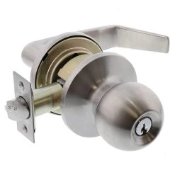 Carbine 4012 And 6012 Sandown Rosehill Knob And Lever Classroom Lockset - Satin Stainless Steel