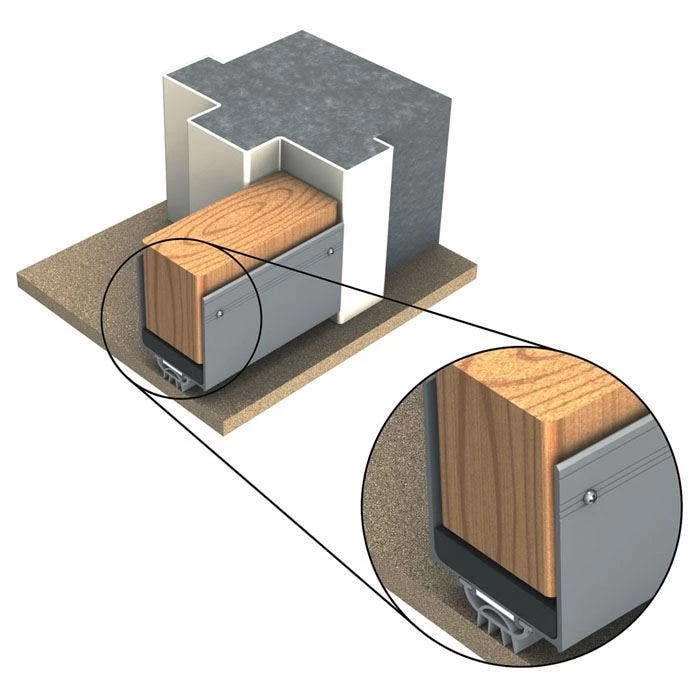 Kilargo - Fire Door Upgrade Seal FDBU60-45 - Clear Anodised Aluminium 4 Kilargo - Fire Door Upgrade Seal FDBU60-45 - Clear Anodised Aluminium - Image 2