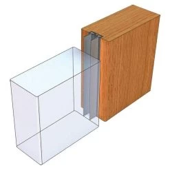 Kilargo IS3017si Door Bottom Seal 12mm - Clear Anodised Aluminium -Security Door Locks lo is3017si 3