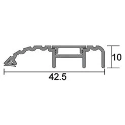 Kilargo IS4100 Threshold Plate 10mm - Clear Anodised Aluminium
