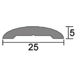 Kilargo IS4110 Threshold Plate 5mm - Clear Anodised Aluminium