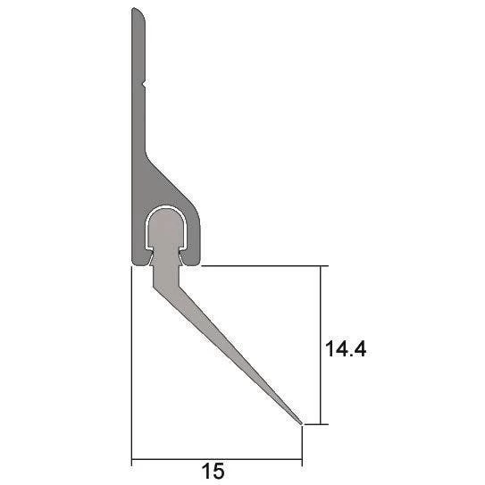 Kilargo IS5177Asi Sweep Action Seal 14.4mm- Clear Anodised Aluminium 3 Kilargo IS5177Asi Sweep Action Seal 14.4mm- Clear Anodised Aluminium