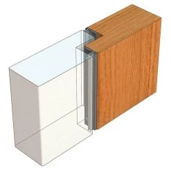 Kilargo IS7071si Meeting Style - Astragal Seal - Clear Anodised Aluminium -Security Door Locks lo is7071si 3