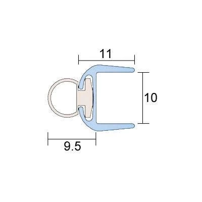 Kilargo IS7340si Meeting Style - Perimeter Seal - 2250mm - Clear Anodised Aluminium 3 Kilargo IS7340si Meeting Style - Perimeter Seal - 2250mm - Clear Anodised Aluminium