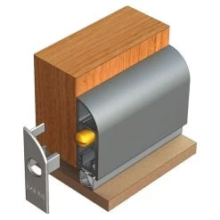 Kilargo IS8091si Automatic Door Bottom Seal - Clear Anodised Aluminium -Security Door Locks lo is8091si 3
