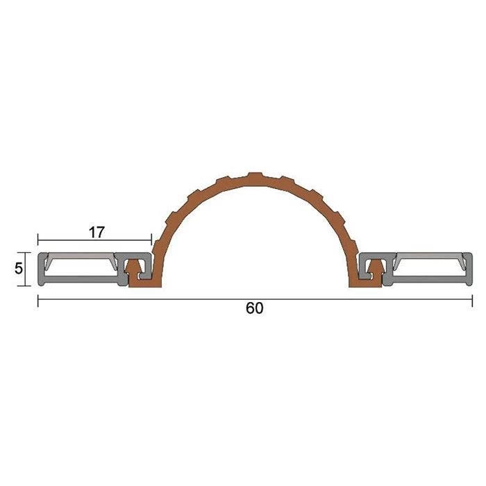Kilargo IS9050 Finger Guard - Clear Anodised Aluminium 3 Kilargo IS9050 Finger Guard - Clear Anodised Aluminium