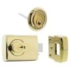 Lockwood 001-1K1 Double Cylinder Deadlatch - Everbrass -Security Door Locks lw001 1k1evb 1