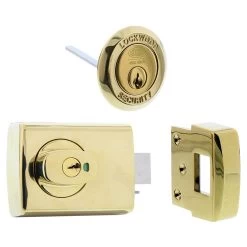 Lockwood 001-1K1 Double Cylinder Deadlatch - Everbrass