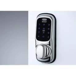 Lockwood 001T Touch Keyless Rimlock - Chrome Plate - Display Pack -Security Door Locks lw001t 1k1cpdp 5