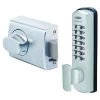 Lockwood 002DX Mechanical Digital Deadlatch Lock - Satin Chrome - Display Pack -Security Door Locks lw002 1kdxscdp 1