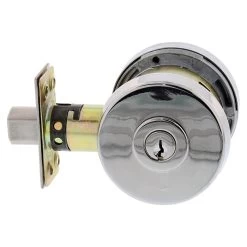 Lockwood 005 Double Cylinder Deadbolt - Chrome Plate - Display Pack