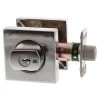 Lockwood 005 Square Double Cylinder Deadbolt - Satin Chrome Brushed - Display Pack -Security Door Locks lw005 b2lscdp 1