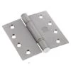 Lockwood Severe Duty Brushed Bearing Fixed Pin Butt Hinge - Satin Stainless Steel - 100x100x3.0mm -Security Door Locks lw10000sdsss 1