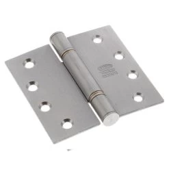 Lockwood Severe Duty Brushed Bearing Fixed Pin Butt Hinge - Satin Stainless Steel - 100x100x3.0mm