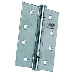 Lockwood Ball Bearing Fixed Pin Butt Hinge - Polished Stainless Steel - 100x75x2.5mm