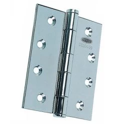 Lockwood Fixed Pin Butt Hinge - Polished Stainless Steel - 100x75x2.5mm