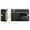Lockwood 100 Nightlatch - Brown With Chrome Cylinder - Display Pack -Security Door Locks lw100cpdp 1