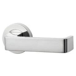 Lockwood 1221-90 Internal Half Only Lever On Round Rose - Satin Chrome