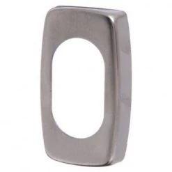 Lockwood 1336 Oval Cylinder Escutcheon Rectangular - Satin Chrome