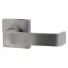 Lockwood 1420-90 External Half Only Lever On Square Rose - Satin Chrome