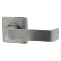 Lockwood 1421-90 Internal Half Only Lever On Square Rose - Satin Chrome