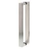 Lockwood 143 Entrance Handle Set - Satin Stainless Steel - 600mm Back To Back -Security Door Locks lw143x600sss 1