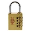 Lockwood 150 - 40mm Dial Combination Brass Padlock - 30mm Shackle - Display Pack -Security Door Locks lw150 40 130 ndp 1