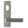 Lockwood 1801-90 External Plate With Cylinder Hole And Lever - Satin Chrome 2 Lockwood 1801-90 External Plate With Cylinder Hole And Lever - Satin Chrome -Security Door Locks lw1801 90sc 1