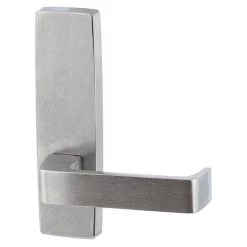 Lockwood 1805-90 External Plate With Lever - Satin Chrome
